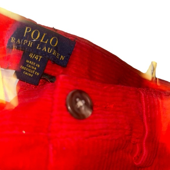 New Ralph lauren polo red corduroy pants size 4T holiday - Picture 3 of 4